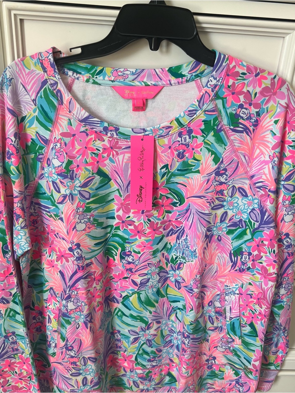 Lilly Pulitzer Disney Mickey Large Popover Jacket Shirt Top New